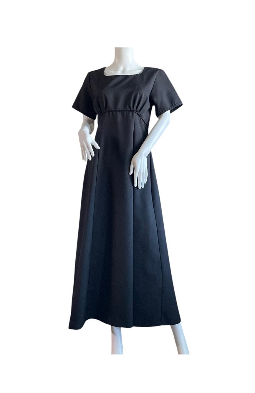 VINTAGE Simco Formal Wear Black Maxi Dress Size 10